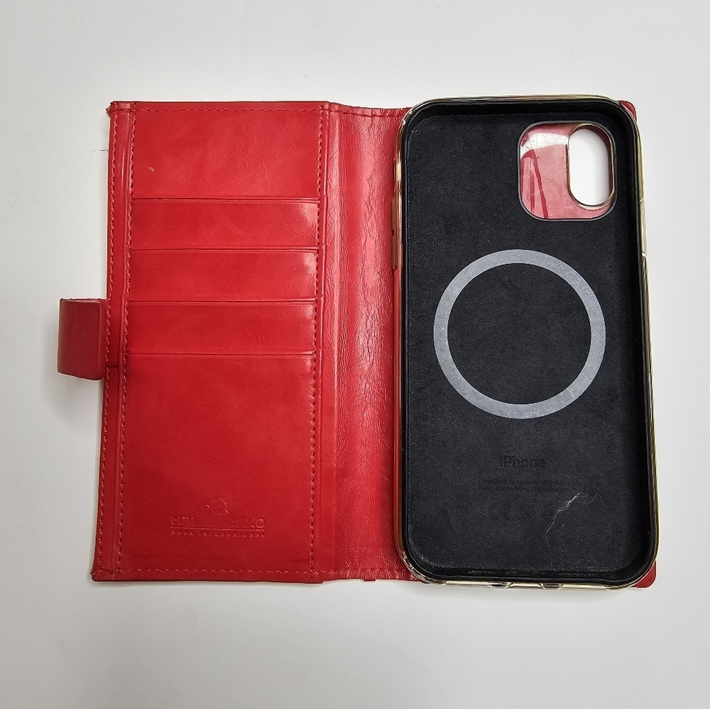 Molan Cano Red Phone Case And Wallet  IPhone
